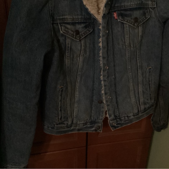 levi strauss original riveted jean jacket may 201873 sherpa lined m - Picture 5 of 11